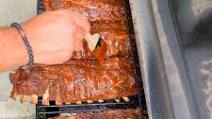 Smoked Pork Ribs with Spicy Barbecue Sauce Smoked Pork Ribs with Spicy Barbecue Sauce