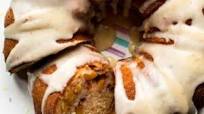 Peach Bundt Cake with Brown Butter Icing Peach Bundt Cake with Brown Butter Icing