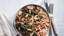 Pressure Cooker Garlicky Beans With Broccoli Rabe