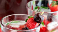 Strawberry Cherry Wine Spritzer Strawberry Cherry Wine Spritzer