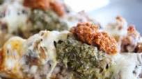 White Sauce Sausage Pizza {with Pesto} White Sauce Sausage Pizza {with Pesto}