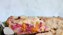 Peach Rhubarb Pie Peach Rhubarb Pie