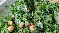Kale Caesar with Chickpeas and Greek Yogurt Dressing Kale Caesar with Chickpeas and Greek Yogurt Dressing