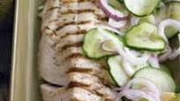 Grilled Black Cod with Cucumbers & Ginger Grilled Black Cod with Cucumbers & Ginger