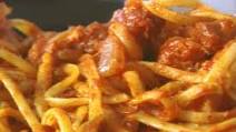 Pasta with Pancetta and Tomato Sauce Pasta with Pancetta and Tomato Sauce