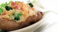 Ham and Cheese Baked Potatoes Ham and Cheese Baked Potatoes