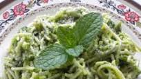 Spaghetti with creamy mustard greens (leaf) pesto recipe by Sabina Saby Tamang at BetterButter Spaghetti with creamy mustard greens (leaf) pesto recipe by Sabina Saby Tamang at BetterButter