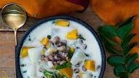 Kerala Olan Recipe with Pumpkin and Black Eyed Beans - Coconut Milk Vegetable Stew Kerala Olan Recipe with Pumpkin and Black Eyed Beans - Coconut Milk Vegetable Stew
