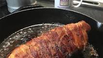 Bacon-wrapped, Boudin and Cream Cheese-stuffed, Pork Tenderloin Bacon-wrapped, Boudin and Cream Cheese-stuffed, Pork Tenderloin