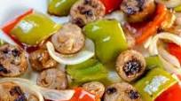 Chicken Sausage Peppers and Onion Sheet Pan Dinner Chicken Sausage Peppers and Onion Sheet Pan Dinner