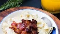 Bacon & Farfalle Pasta Recipe In Creamy Sauce Bacon & Farfalle Pasta Recipe In Creamy Sauce