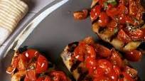 Grilled Halloumi Bruschetta Grilled Halloumi Bruschetta
