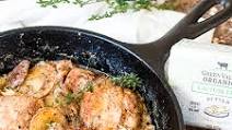 One Pan Creamy Garlic Chicken with Potatoes & Herbs One Pan Creamy Garlic Chicken with Potatoes & Herbs