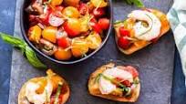 Shrimp Scampi Tomato Basil Bruschetta Shrimp Scampi Tomato Basil Bruschetta