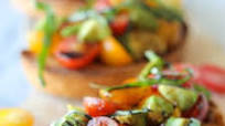 Avocado Bruschetta with Balsamic Reduction Avocado Bruschetta with Balsamic Reduction