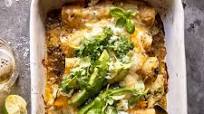 Sheet Pan Cheesy Poblano Corn Enchiladas Sheet Pan Cheesy Poblano Corn Enchiladas