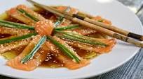 Nobu New Style Salmon Sashimi Nobu New Style Salmon Sashimi