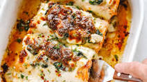 Spinach Salmon Casserole with Cream Cheese and Mozzarella Spinach Salmon Casserole with Cream Cheese and Mozzarella