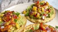 Shrimp Tostadas with Pineapple Salsa Shrimp Tostadas with Pineapple Salsa