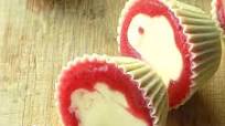 Frozen Strawberry and White Chocolate Cups Frozen Strawberry and White Chocolate Cups