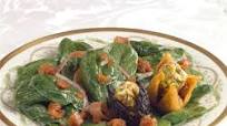Spinach Salad with Stuffed California Figs and Warm Port Dressing Spinach Salad with Stuffed California Figs and Warm Port Dressing