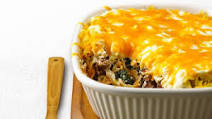 Skinny Beef and Noodle Layered Casserole Skinny Beef and Noodle Layered Casserole