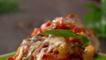Ciabatta Pizza with Squash Caponata Ciabatta Pizza with Squash Caponata