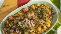 Braised Pork Butt with Cabbage, Sausage and Mustard Braised Pork Butt with Cabbage, Sausage and Mustard