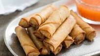 Lumpias de jamón y vegetales Lumpias de jamón y vegetales
