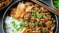Korean-Inspired Ground “Beef” Bulgogi Bowls Korean-Inspired Ground “Beef” Bulgogi Bowls