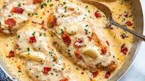 Creamy Garlic Chicken Breast with Crispy Bacon Creamy Garlic Chicken Breast with Crispy Bacon