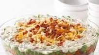 Layered Summer Salad from KRAFT® Shredded Cheese Layered Summer Salad from KRAFT® Shredded Cheese
