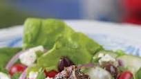 Herbed Greek Loin Chops with Feta Salad Herbed Greek Loin Chops with Feta Salad