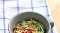 Spinach and Cheddar Microwave Quiche in a Mug Spinach and Cheddar Microwave Quiche in a Mug