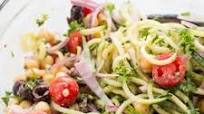Vegan Cucumber Noodle Greek Salad Vegan Cucumber Noodle Greek Salad