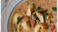 Slow Cooker Creamy Tortellini, Spinach and Chicken Soup Slow Cooker Creamy Tortellini, Spinach and Chicken Soup