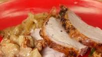 Roasted Pork Loin with Cider and Chunky Applesauce Roasted Pork Loin with Cider and Chunky Applesauce