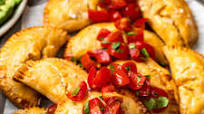 Baked Cheesy Chicken Empanadas Recipe Baked Cheesy Chicken Empanadas Recipe