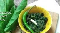 Radish Greens(Mooli Bhaji) And Spinach Saag Radish Greens(Mooli Bhaji) And Spinach Saag