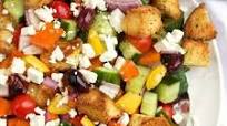 Greek Panzanella Salad Greek Panzanella Salad