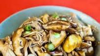 Soy-Braised Fall Mushrooms With Chestnuts Recipe Soy-Braised Fall Mushrooms With Chestnuts Recipe