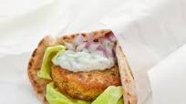 FALAFEL PITAS WITH TZATZIKI SAUCE FALAFEL PITAS WITH TZATZIKI SAUCE