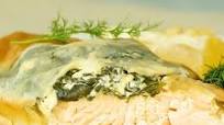 Spinach & Salmon Phyllo Parcels: Greek-Spanakopita Salmon Spinach & Salmon Phyllo Parcels: Greek-Spanakopita Salmon