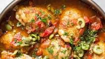 Basque-Style Chicken With Peppers and Olives Basque-Style Chicken With Peppers and Olives