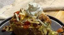 Loaded Baked Potatoes with Chili & Broccoli Au Gratin Loaded Baked Potatoes with Chili & Broccoli Au Gratin