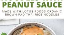 Pad Thai Rice Noodles with Peanut Sauce Pad Thai Rice Noodles with Peanut Sauce