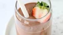 Chocolate Covered Strawberry Protein Smoothie Chocolate Covered Strawberry Protein Smoothie