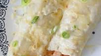 Shrimp and Crab Seafood Enchiladas with Jalapeno Cream Sauce Shrimp and Crab Seafood Enchiladas with Jalapeno Cream Sauce