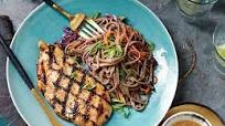 Grilled Chicken and Soba Noodles with Miso Vinaigrette Grilled Chicken and Soba Noodles with Miso Vinaigrette