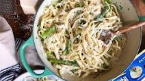 Fettuccine Alfredo with Mascarpone and Asparagus Fettuccine Alfredo with Mascarpone and Asparagus